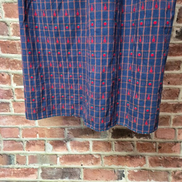 Melhart Designs Plaid Skirt M L | Vintage 80s Red Blue Academia Coquette Preppy - Picture 4 of 6